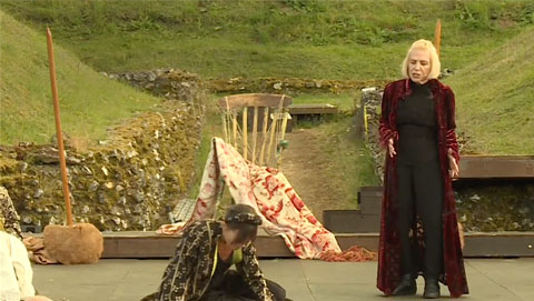Tara Hugo performs in Richard III